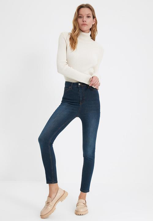 Trendyol - High waist skinny jeans - navy