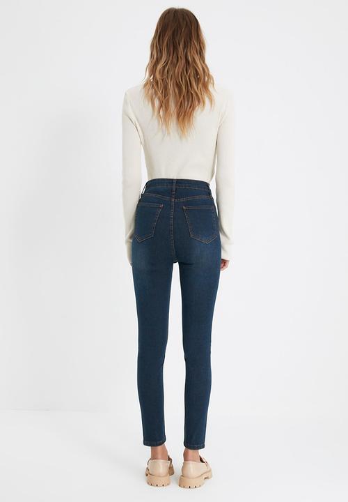 Trendyol - High waist skinny jeans - navy