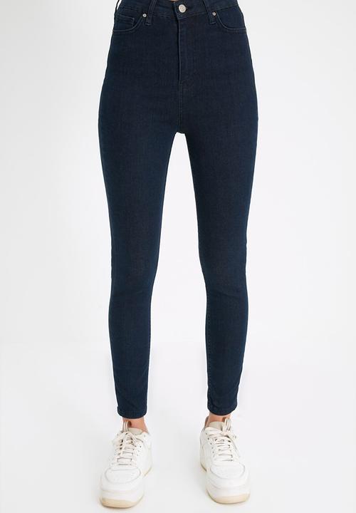 Trendyol - High waist skinny jeans  - dark blue