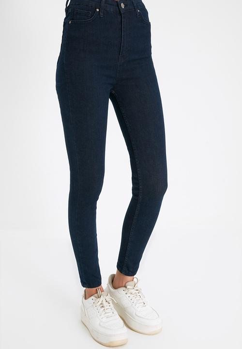 Trendyol - High waist skinny jeans  - dark blue