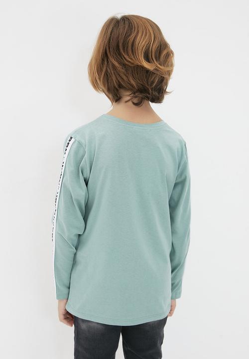 Trendyol - Long sleeve printed tee - green