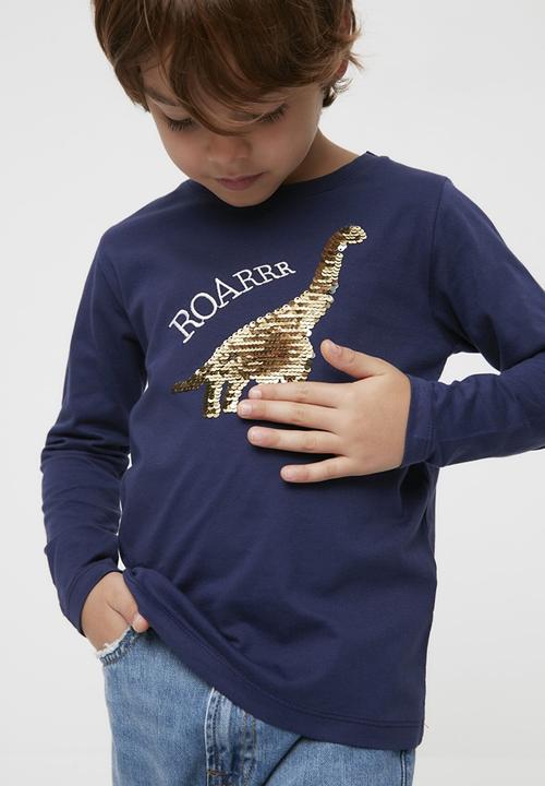 Trendyol - Roar long sleeve tee - navy