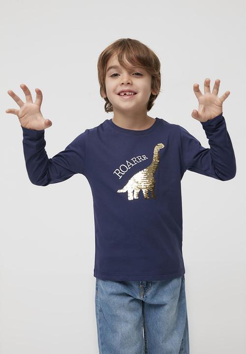 Trendyol - Roar long sleeve tee - navy