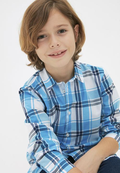 Trendyol - Checkered shirt - blue