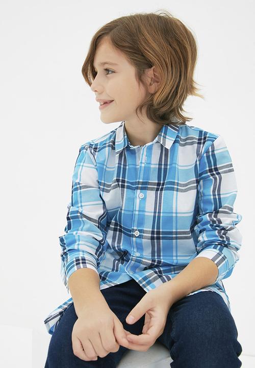 Trendyol - Checkered shirt - blue