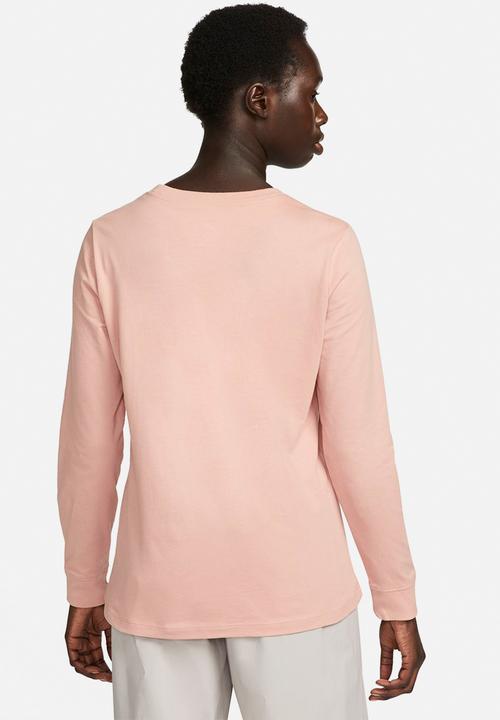 Nike - Nsw tee essntl ls icon ftr - rose whisper/white
