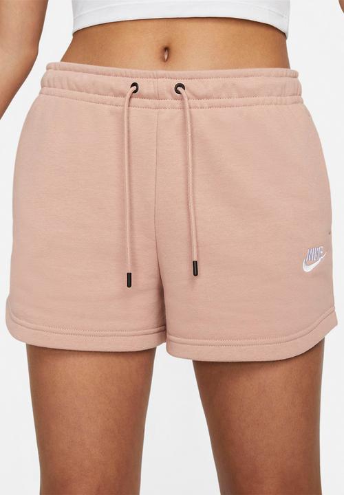 Nike - Nsw essntl flc hr short ft - rose whisper/white