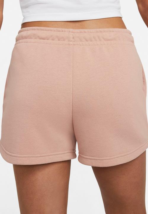 Nike - Nsw essntl flc hr short ft - rose whisper/white