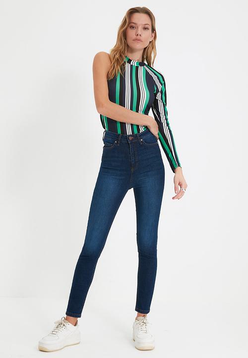 Trendyol - High waist skinny jeans - navy
