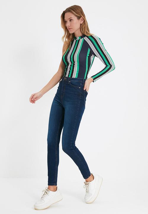 Trendyol - High waist skinny jeans - navy