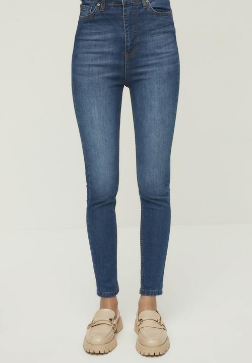 Trendyol - High waist skinny jeans - blue