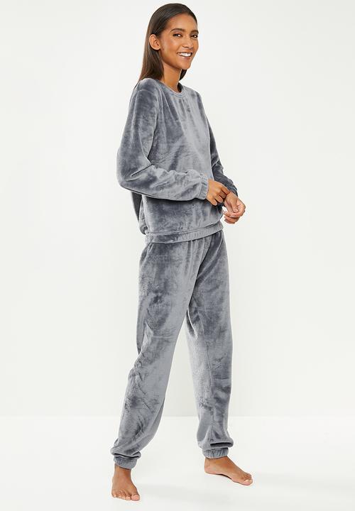 dailyfriday - Sleep top & jogger set - dark grey