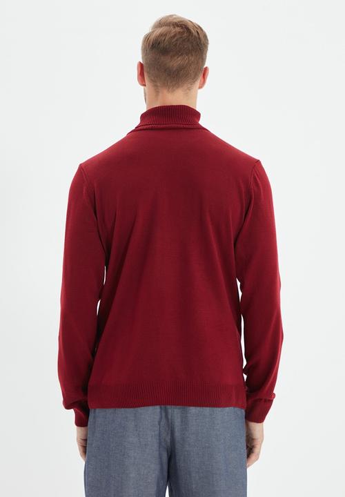 Trendyol - Vlad slim fit turtle neck knit - burgundy