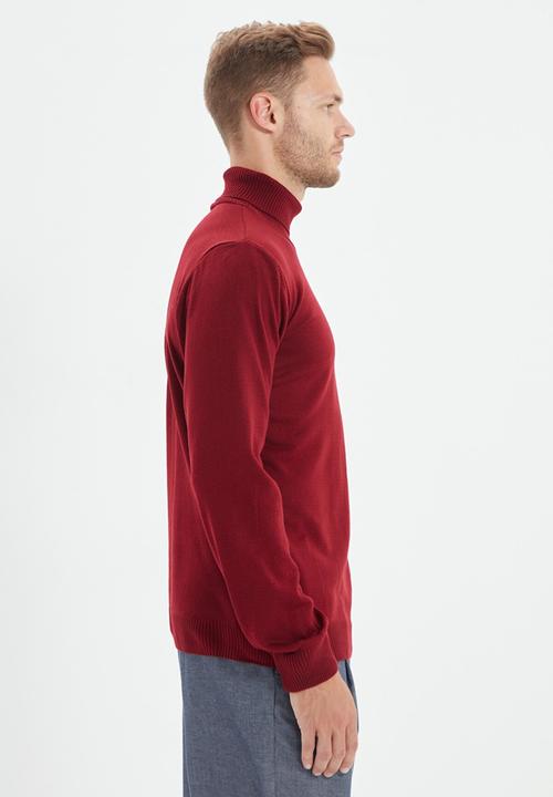 Trendyol - Vlad slim fit turtle neck knit - burgundy