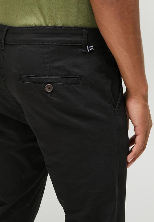 STYLE REPUBLIC - Skinny tapered chino - black