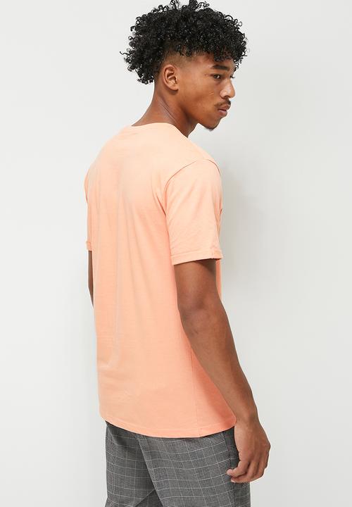 STYLE REPUBLIC - El cap crew neck roll sleeve tee - dusty pink