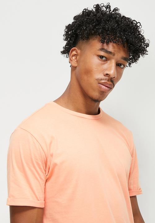 STYLE REPUBLIC - El cap crew neck roll sleeve tee - dusty pink