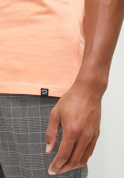 STYLE REPUBLIC - El cap crew neck roll sleeve tee - dusty pink