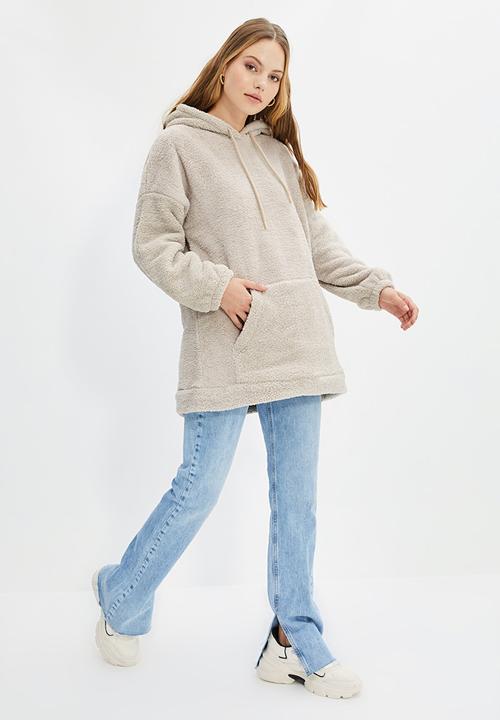 Trendyol - Plush sweatshirt - grey