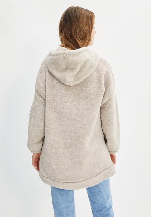 Trendyol - Plush sweatshirt - grey