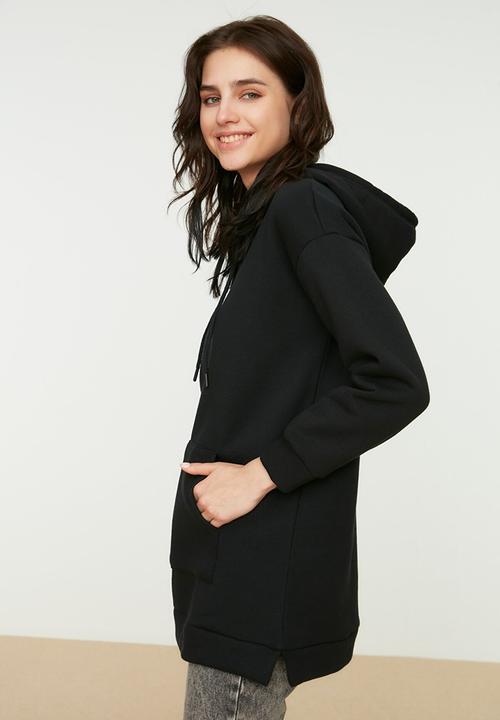 Trendyol - Hooded sweatshirt - black