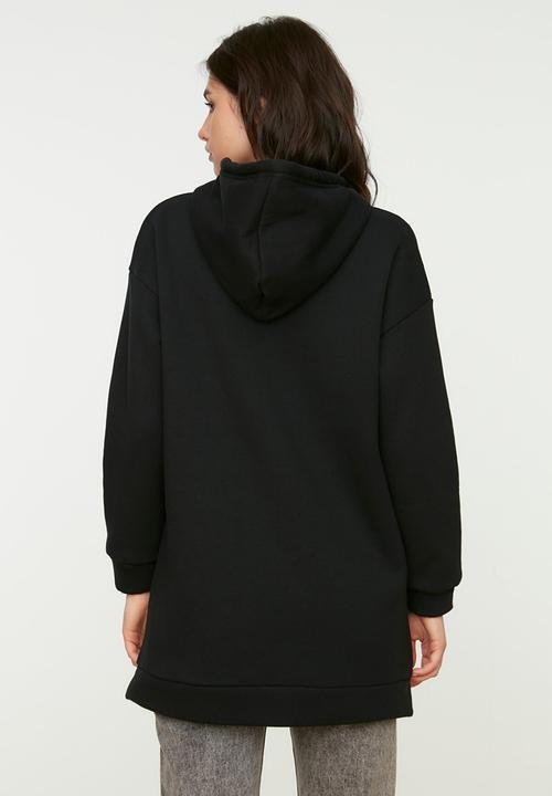 Trendyol - Hooded sweatshirt - black