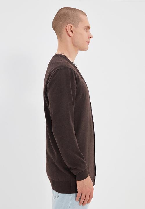 Trendyol - Max slim fit button up cardigan - brown