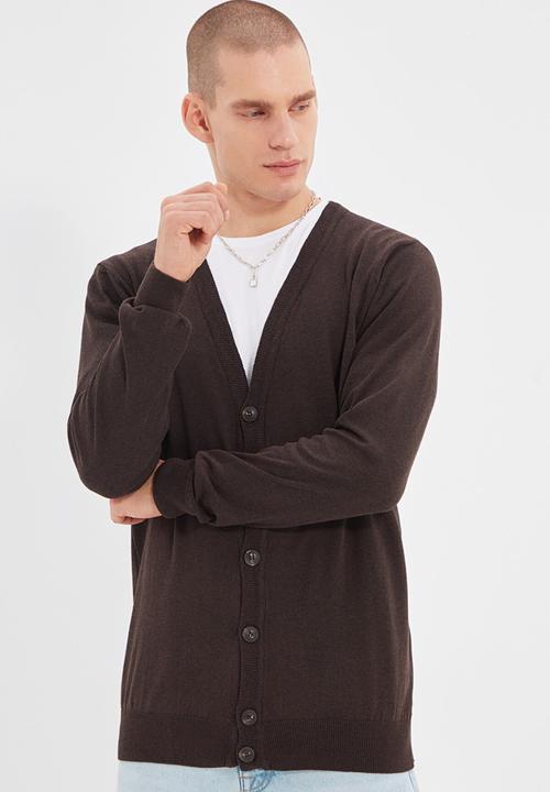 Trendyol - Max slim fit button up cardigan - brown