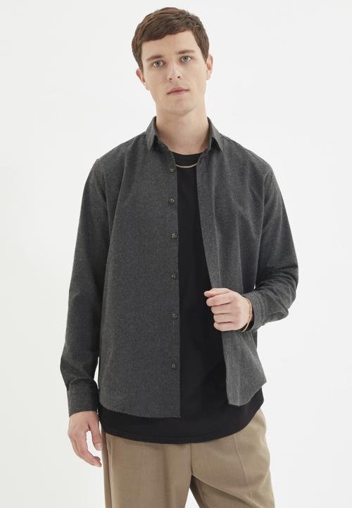 Trendyol - Ricco slim fit long sleeve shirt - black