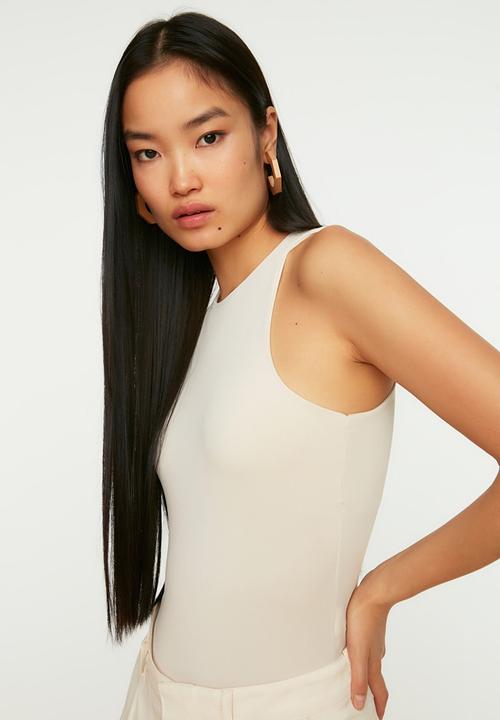 Trendyol - Snap knitted bodysuit - stone