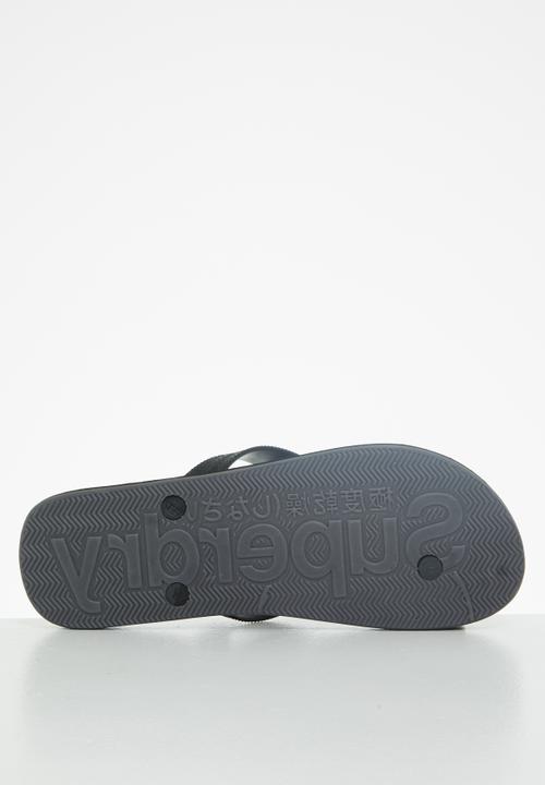 Superdry. - Scuba camo flip-flop - black