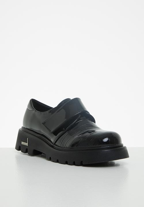 Footwork - Nexa chunky monk shoe - black