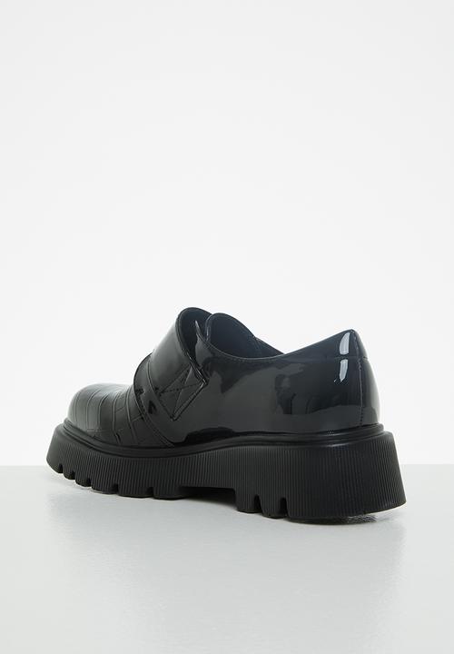 Footwork - Nexa chunky monk shoe - black