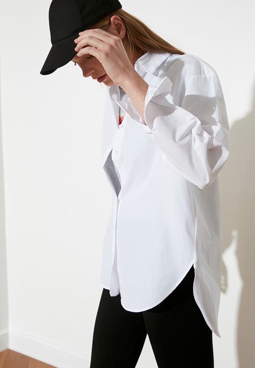 Trendyol - Loose fit shirt - white