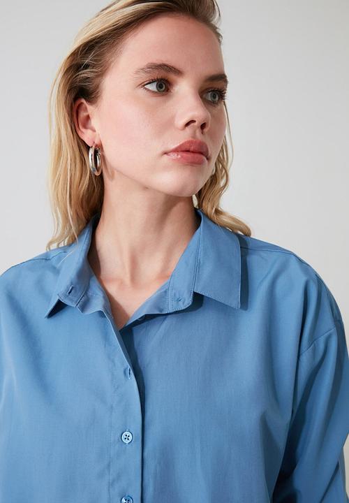 Trendyol - Loose fit shirt - petrol