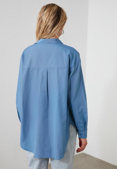 Trendyol - Loose fit shirt - petrol