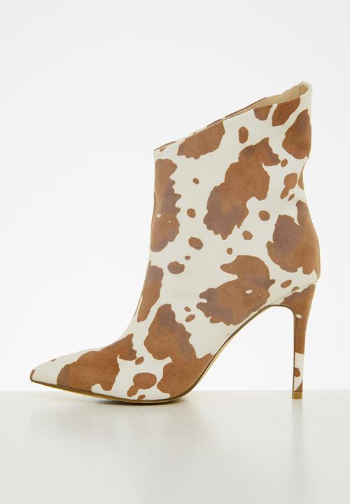 Public Desire - Quinn stiletto ankle boot boot - light brown cow
