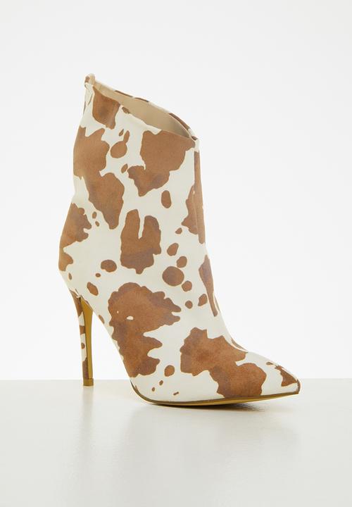 Public Desire - Quinn stiletto ankle boot boot - light brown cow