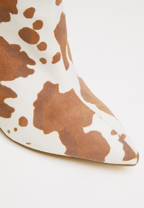 Public Desire - Quinn stiletto ankle boot boot - light brown cow