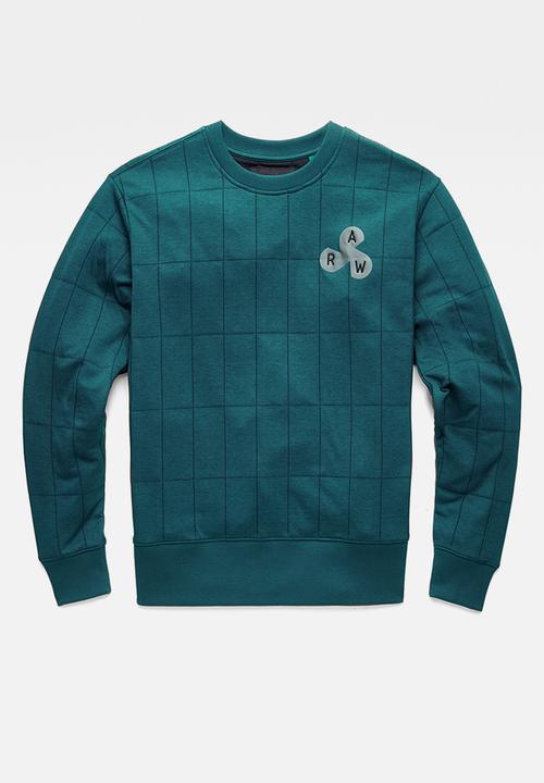 G-STAR - Quilted r sw - green