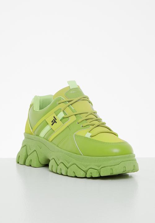 Tom Tom - Splatter chunky sneaker - green