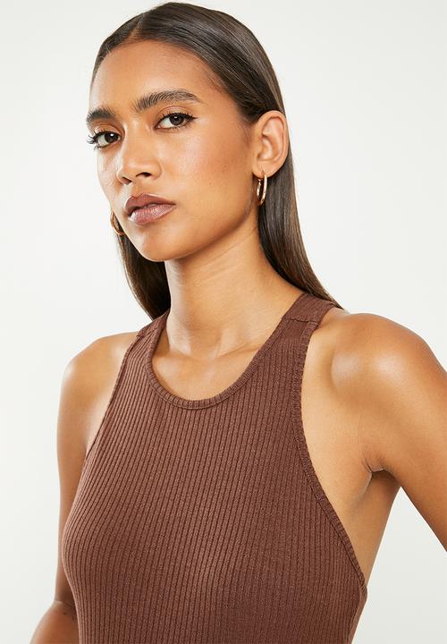 Glamorous - Cross back bodysuit - brown