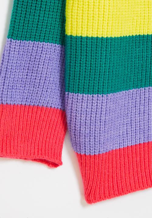 Pop Candy - Rainbow stripe jersey - multi