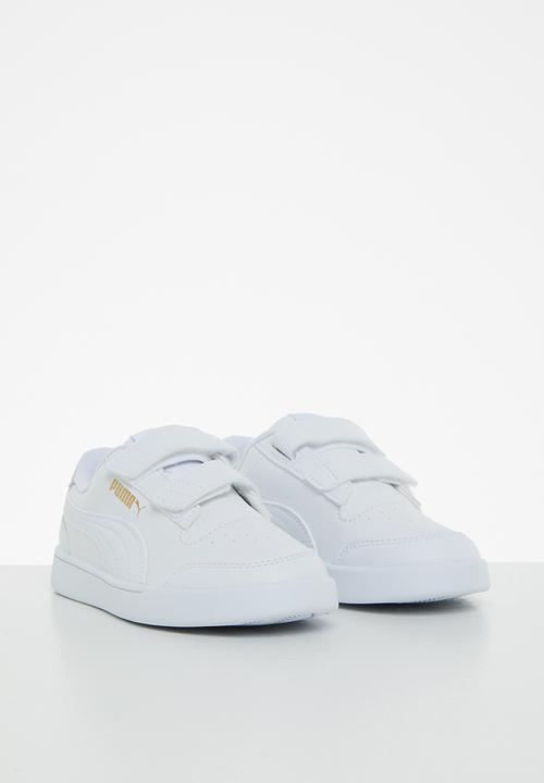 PUMA - Puma shuffle v ps - puma white-puma white-gray violet-puma team gold