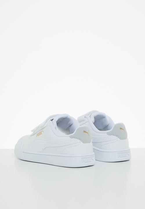 PUMA - Puma shuffle v ps - puma white-puma white-gray violet-puma team gold