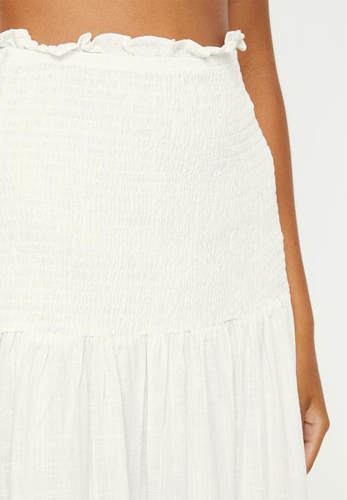 Glamorous - Linen maxi skirt - off white