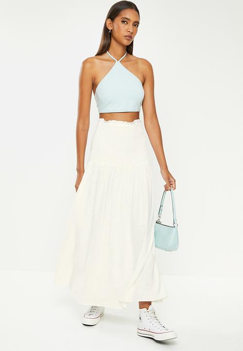 Glamorous - Linen maxi skirt - off white
