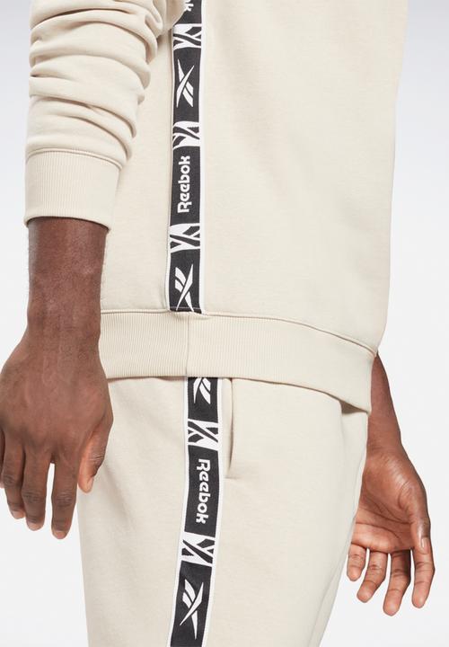 Reebok - Reebok Identity Tape Crew Sweatshirt - stucco