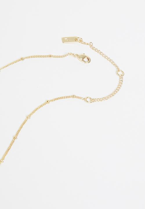 Rubi - Premium pendant necklace - gold plated ruby