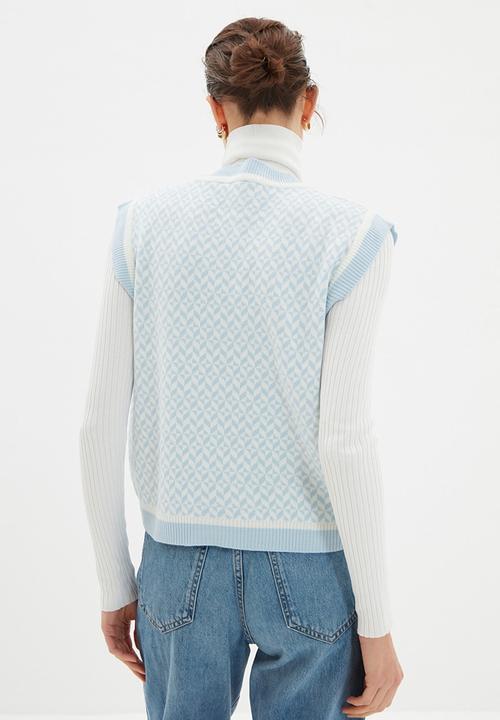 Trendyol - Basic sweater - clear blue